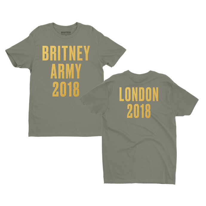 Green Britney Army London Event Tee