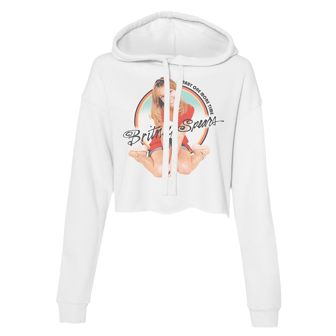 BOMT Classic White Cropped Hoodie