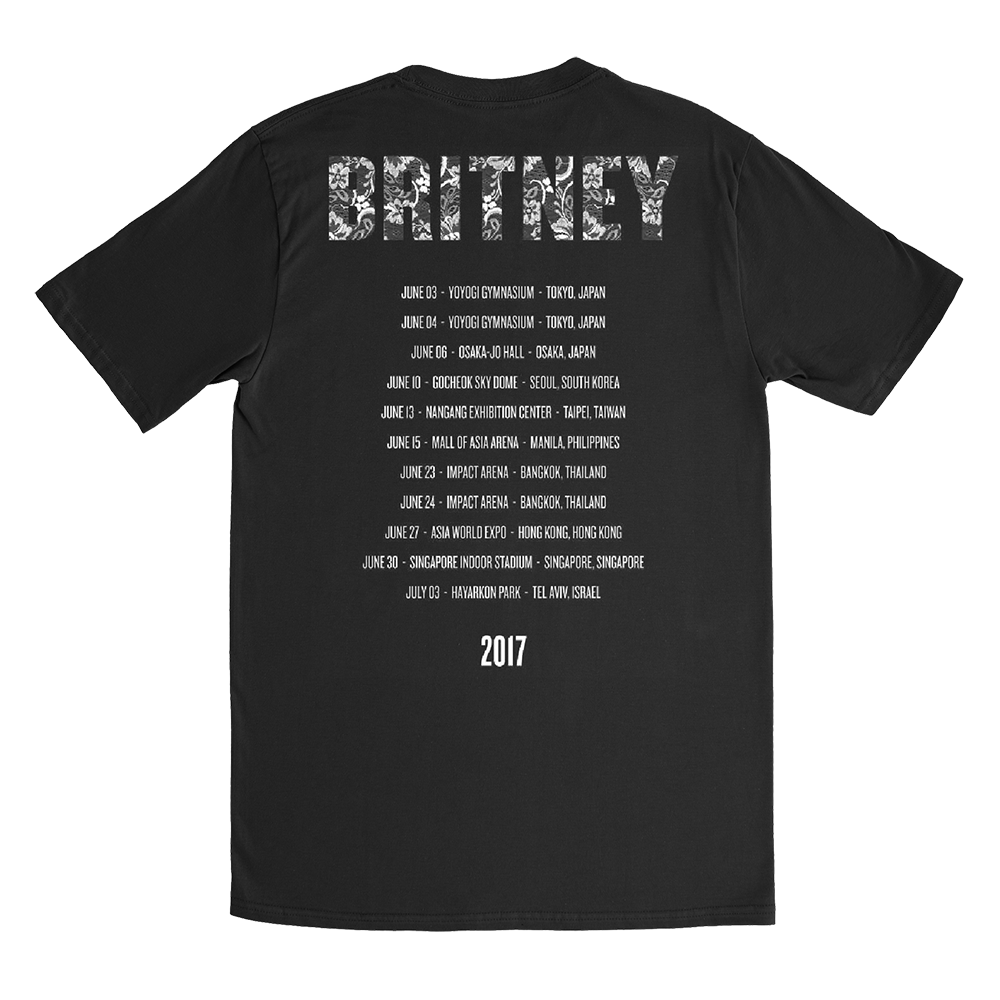 Britney 2017 Asia Tour Tee – Britney Spears: The Zone Britney 2017 Asia Tour Tee – Britney Spears: The Zone
