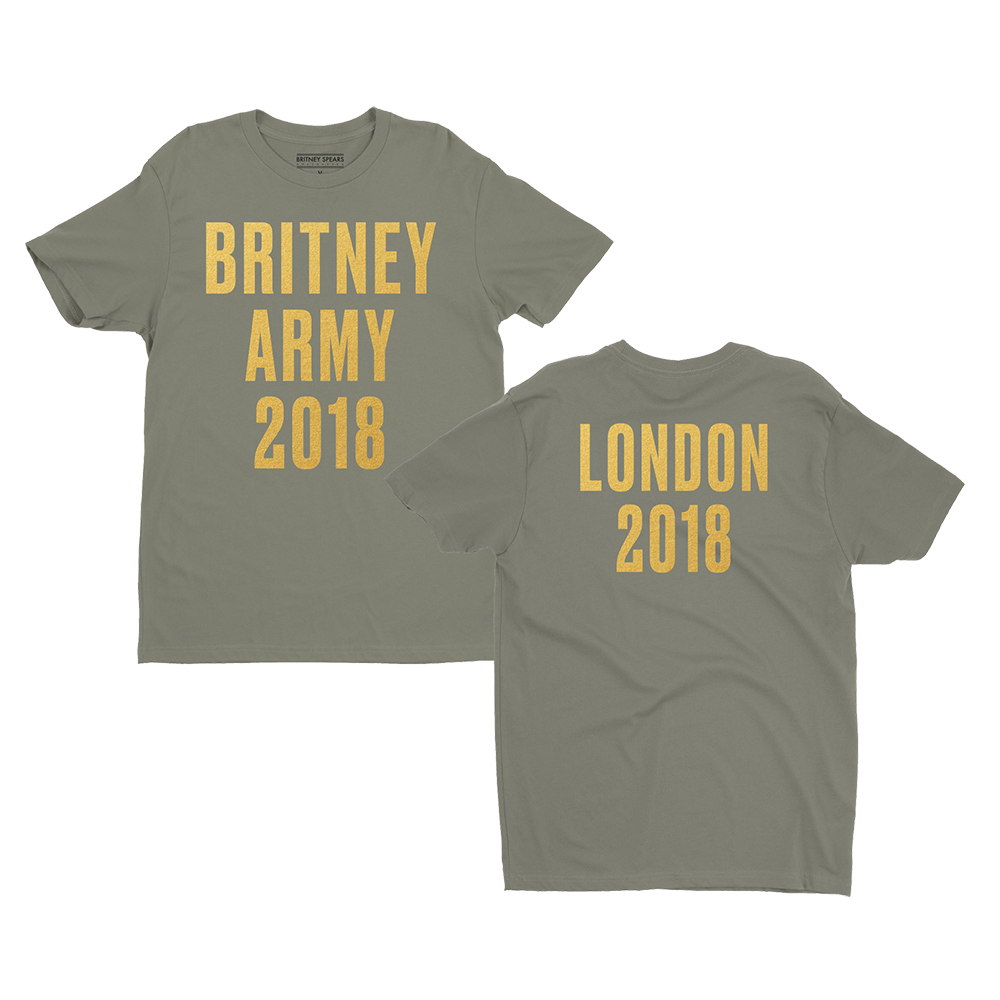 Green Britney Army London Event Tee