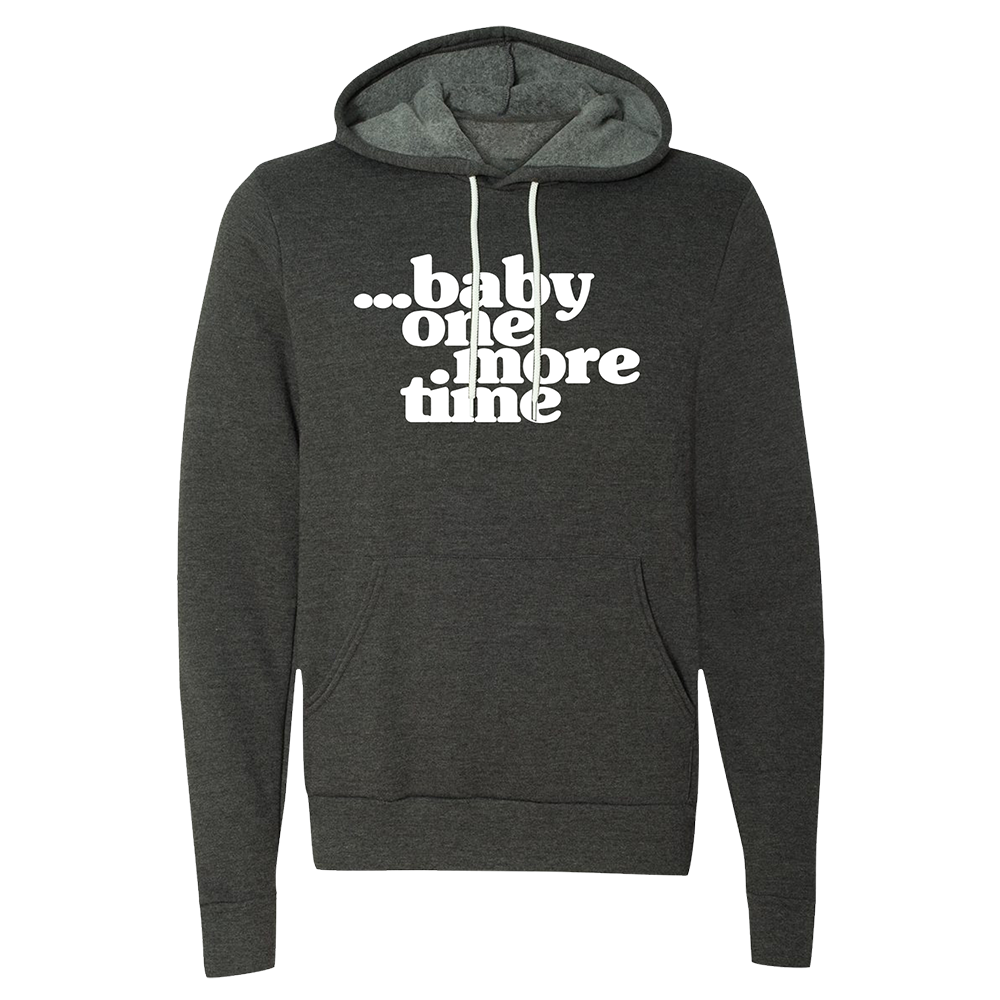 Baby One More Time Grey Pullover Hoodie