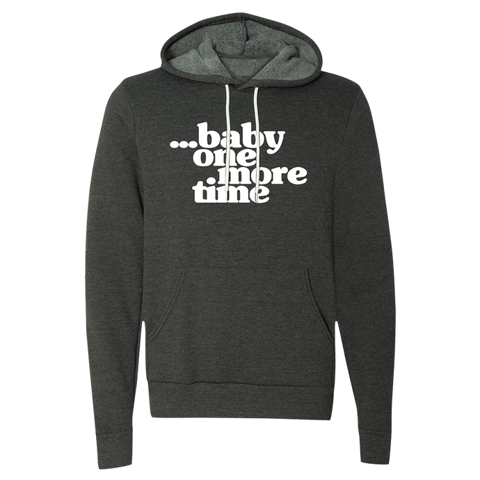 Baby One More Time Grey Pullover Hoodie