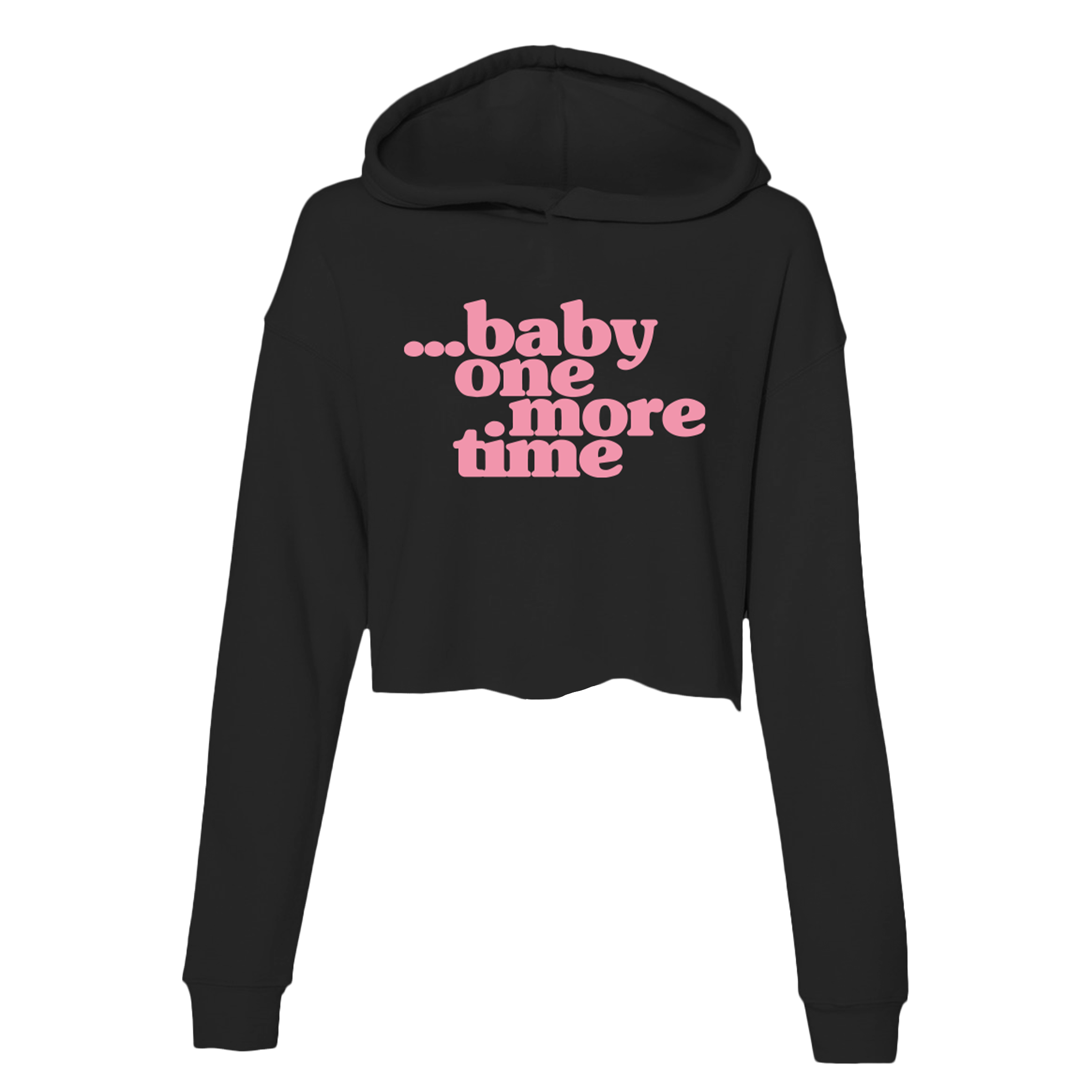Ladies Baby One More Time Cropped Pullover Hoodie
