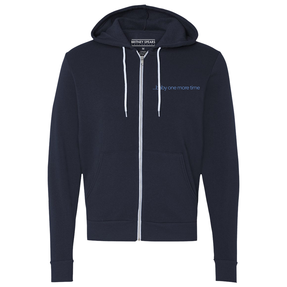 Give Me A Sign Navy Zip Hoodie