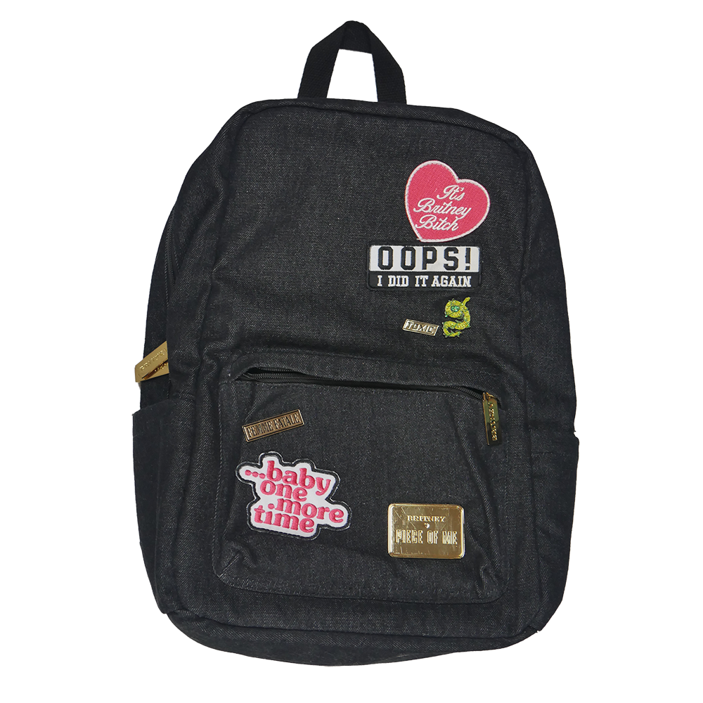 Denim backpack with heart charm - Accessories - BSK Teen