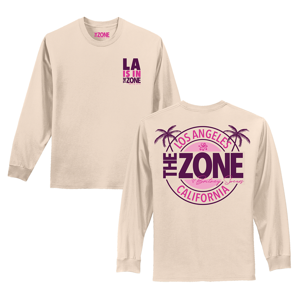 The Zone Palms Natural Long Sleeve Tee